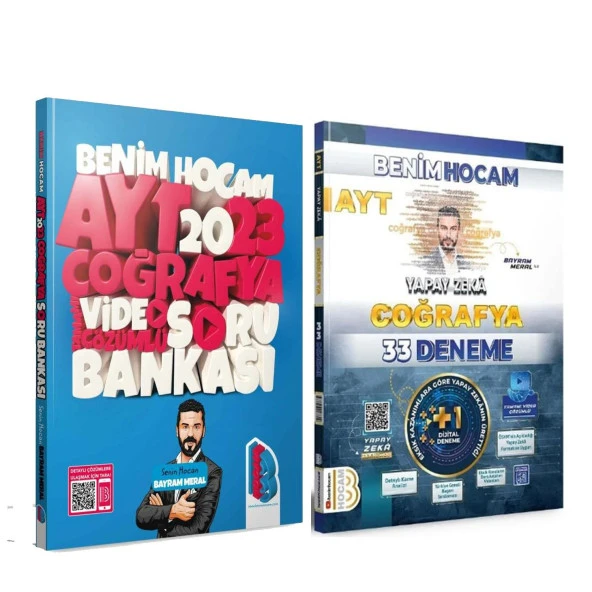 Benim Hocam AYT 2023 Coğrafya Soru ve Yapay Zeka Deneme Seti 2 Kitap ürün görseli 1
