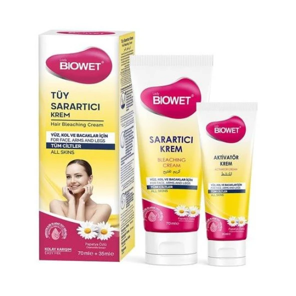 Biowet Tüy Sarartıcı Krem 70 ml + 35 ml Aktivatör Krem ürün görseli 1