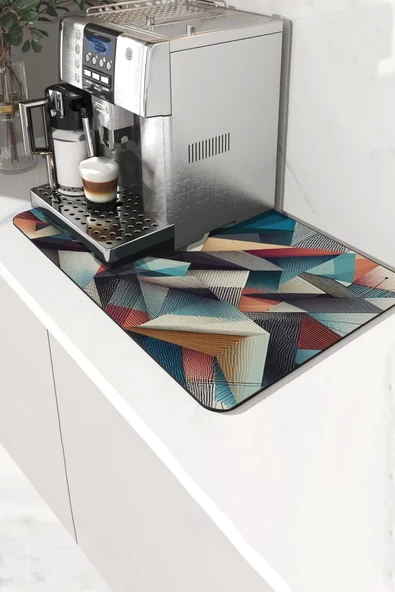 Valerine Life Kahve Makinesi Matı Su Geçirmez Kaymaz Yıkanabilir Çaycı, Çay Espresso Makinesi Pad 35x45cm 27KHD240103 ürün görseli 1