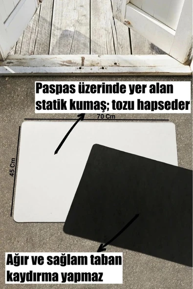 Valerine Life Satrançlı Welcome Kapı Önü Paspası 45x70cm - Resim 8