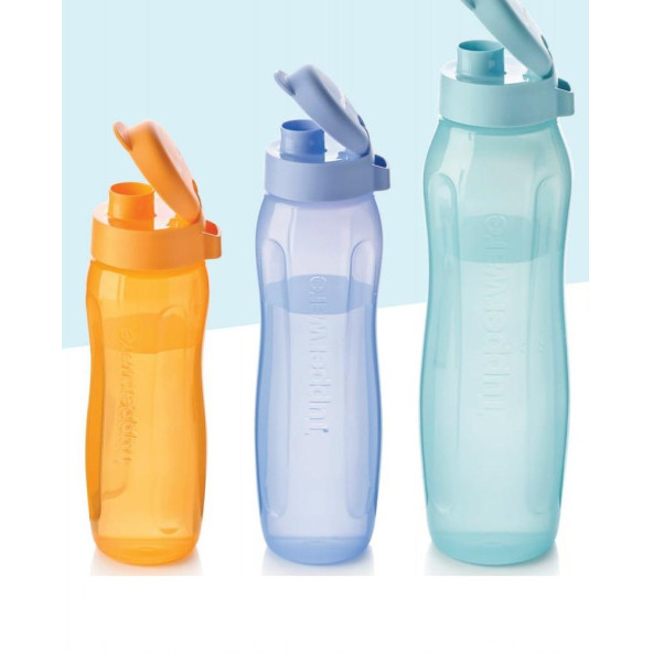 Tupperware Eco SLİM Şişe 3'LÜ SET - YENİ ÜRÜN 3 RENK 3 ADET ürün görseli 1