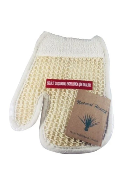 La Perla Anti Selülit Çift Taraflı Sisal Eldiven Banyo Masaj Lifi ürün görseli 1