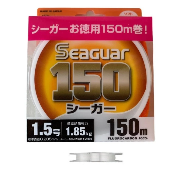 Seaguar 150 0.205mm %100 Fluoro Carbon Misina 150mt ürün görseli 1