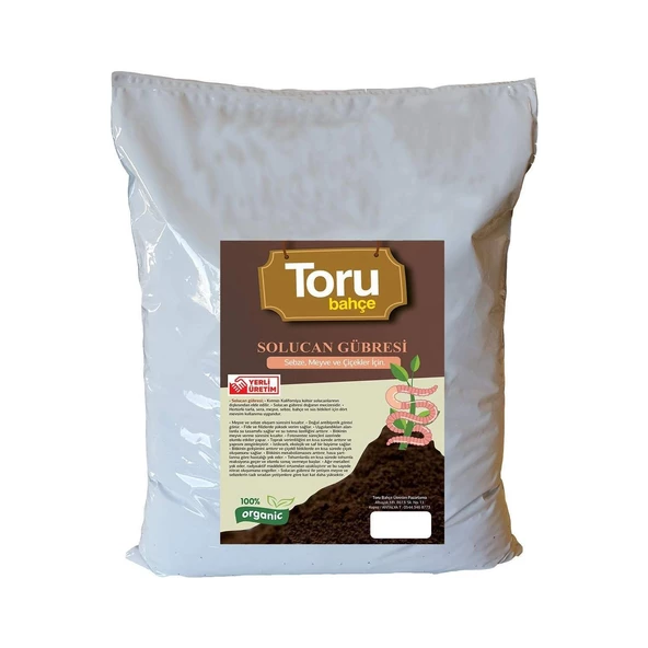Toru Bahçe Toprak Düzenleyici Solucan Gübresi 20 lt ürün görseli 1