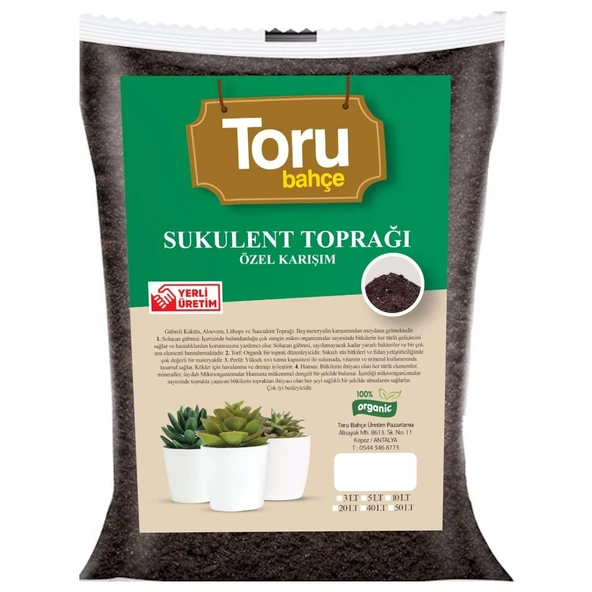 Toru Bahçe Sukulent Toprağı Özel Karışım 20 lt ürün görseli 1