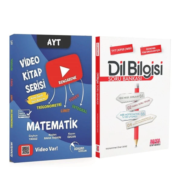 Doktrin AYT Trigonometri Limit Türev İntegral ve AKM Dil Bilgisi Soru Bankası Seti 2 Kitap ürün görseli 1