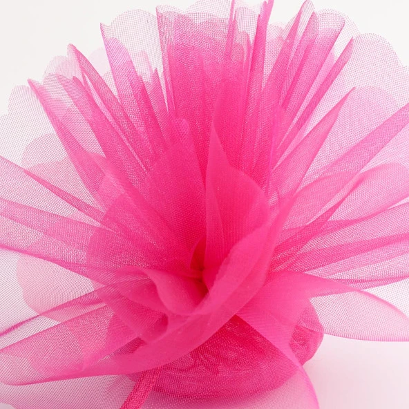 27 METREX70 CM KOYU PEMBE SÜSLEME TÜLÜ KOYU PEMBE TÜL ARABA DÜĞÜN DEKOR TÜL PİNK DECORATION TULLE ürün görseli 1
