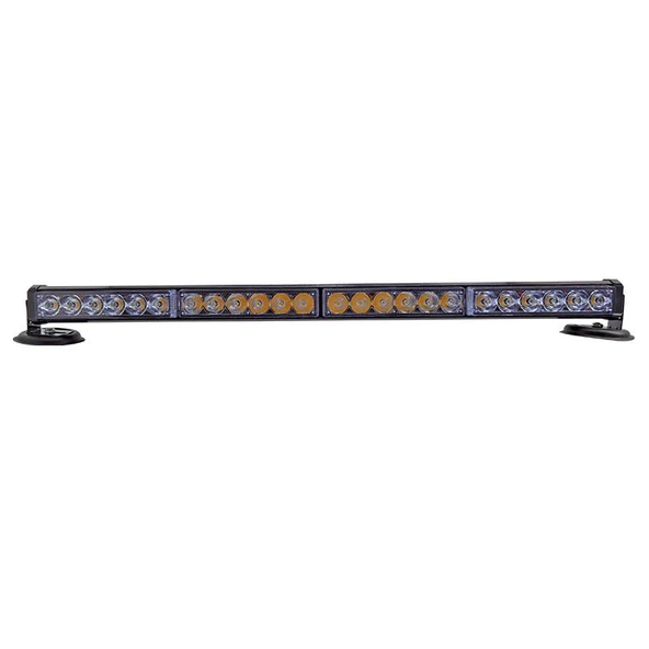 Space 4lü tepe çakar lamba mıknatıslı vantuzlu 21 fonksiyonlu 24 ledli kırmızı mavi-beyaz beyaz 60cm usb-fiş şarjlı kumandalı adet / LAPA118-1 ürün görseli 1