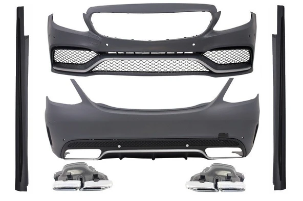 AUTOGP Mercedes w205 c63 amg body kit tampon seti komple 2014 / 2018 ürün görseli 1