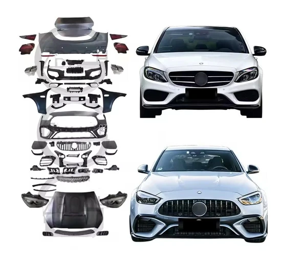 AUTOGP Mercedes w205 to w206 c63 dönüşüm body kit full set 2014 / 2018 ürün görseli 1