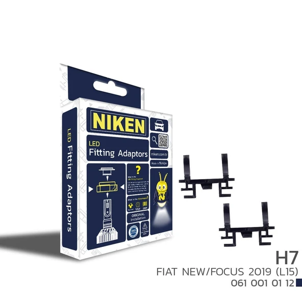 NİKEN H7 FIAT NEW/FOCUS 2019(L15 Led xenon montaj aparatı adaptörü ürün görseli 1