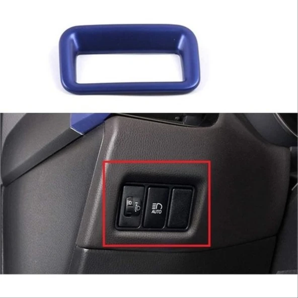 AUTOGP TOYOTA C-HR 2016-2019 KONTROL PANEL KAPLAMA - MAVI ürün görseli 1