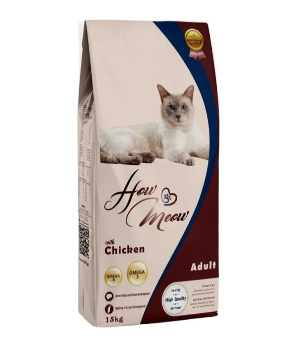How Meow Tavuklu Yetıskın Kedı Maması 15 Kg ürün görseli 1