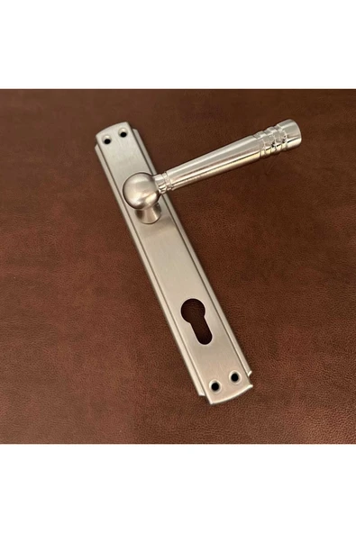 Osmanlı Topkapı Handles Saten Aynalı Yale Çelik Kapı Kolu Sağ Basar Tek Taraf ürün görseli 1