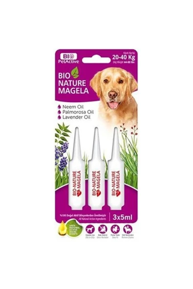 Biopetactive Nature Magela Köpek Pire - Bit Damla 20-40 Kg 3x5 Ml ürün görseli 1