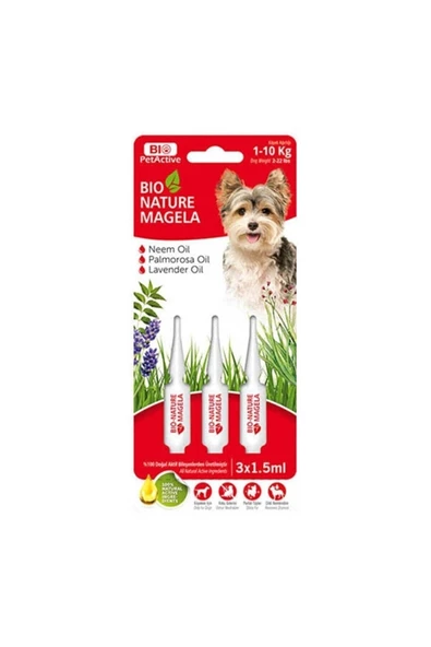 Biopetactive Nature Magela Köpek Damlası Bit Ve Pire 1-10 Kg ürün görseli 1