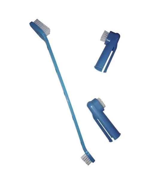 Nunbell Kedi Köpek Diş Fırçası+ Parmak Diş Fırçası Set ürün görseli 1