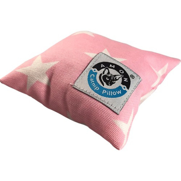 Amon Catnipli Yastık Yıldız Pembe 10X10 cm (Catnip Pillow) ürün görseli 1