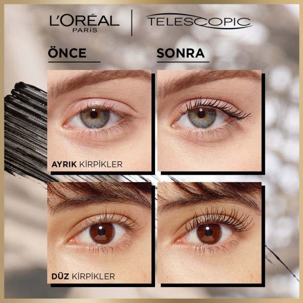 L'Oreal Paris Telescopic Maskara - Siyah - Resim 2