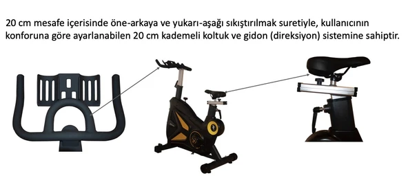 Proforce Ms 300 Spin Bike - Kondisyon Bisikleti - Resim 4