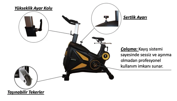 Proforce Ms 300 Spin Bike - Kondisyon Bisikleti - Resim 3