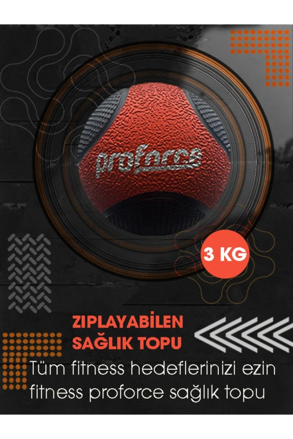 Proforce Proforce Zıplayan Sağlık Topu 3 Kg St3 ürün görseli 1