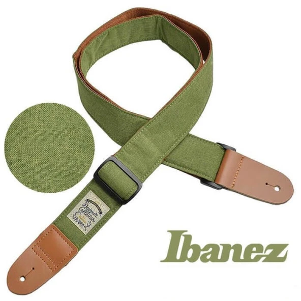 Ibanez DCS50D-MGN Designer Collectible Guitar Straps - Gitar Askısı Moss Green ürün görseli 1
