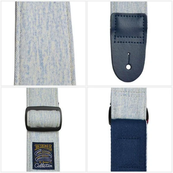 Ibanez DCS50D-PBD Designer Collectible Guitar Straps - Gitar Askısı Pale Blue Denim ürün görseli 1