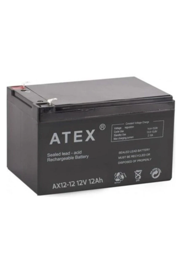 AX-12V 12AH Bakımsız Kuru Akü ürün görseli 1