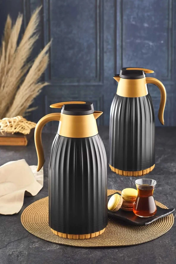 Remetta Caldo Glass 1.5 Litre Termos Gold (Cam) ürün görseli 1