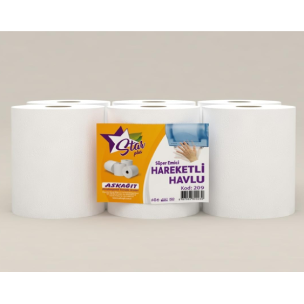 APEX HAREKETLİ HAVLU 21 CM 6 RULO  3KG ürün görseli 1