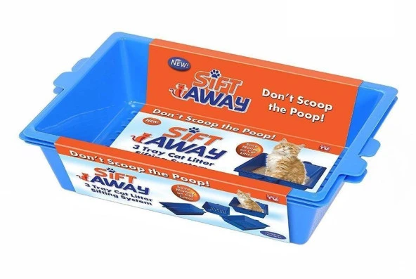 3 PCS - Sift Away Cat 3 Katlı Kedi Tuvaleti ürün görseli 1