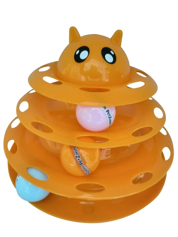 Petzoom 3 Katlı Kedi Oyuncağı Kedi Başlıklı. ürün görseli 1