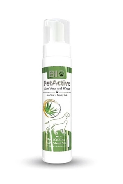 Biopetactive Aloe Vera Özlü Kedi Köpek Kuru Köpük Şampuan 200ml ürün görseli 1
