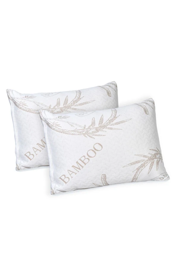 Bamboo yastık 50x70 visco Bamboo Yastık 2'li paket Çift kişilik bamboo yastık (2 ADET) ürün görseli 1