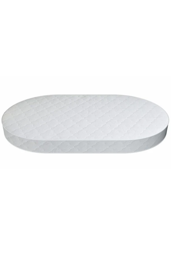 60x100 Ahşap Sepet Beşik Yatağı Cotton Oval Beşik Yatağı ürün görseli 1