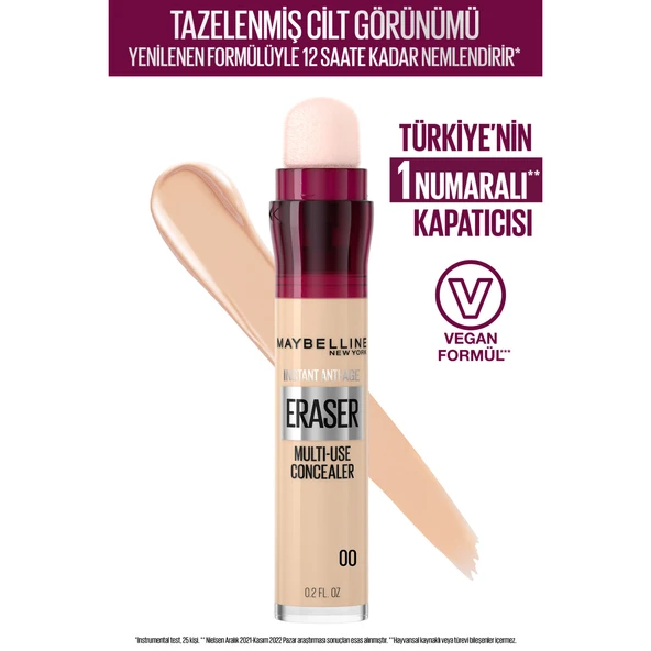Maybelline New York Instant Anti Age Eraser Kapatıcı - 00 Ivory ürün görseli 1