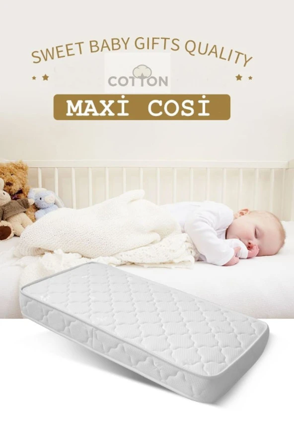Maxi Cosi Sweet Cotton 50x80 Cm Ortopedik Yaylı Yatak Ortopedik Lüx Cotton 50x80 Yaylı Yatak ürün görseli 1