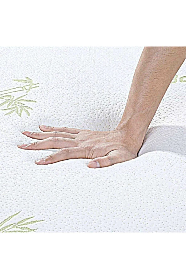 Heyner Bambu Çift Kişilik Ve Tek Kişilik 7 CM Visco Yatak Pedi Fermuarlı Visco Ped ürün görseli 1