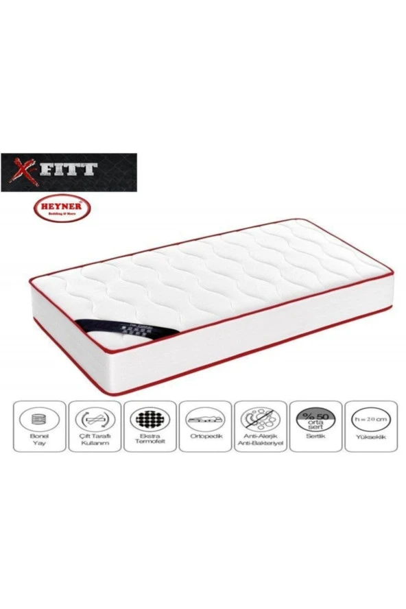 X-Fittbed 70x190 Cm Ortopedik Yaylı Yatak Ortopedik Lüx Su Yolu Cotton 70X190 Yaylı Yatak ürün görseli 1