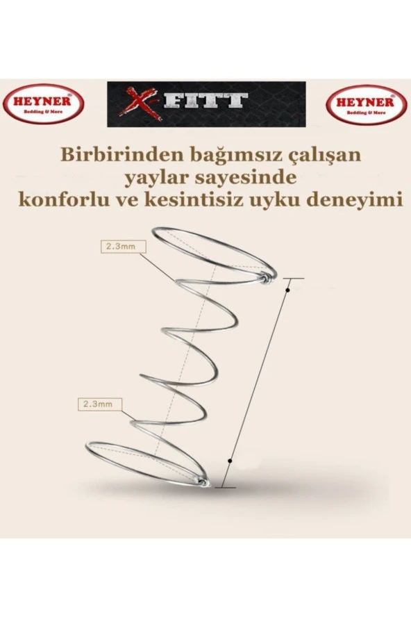 X-Fittbed 80x150 Cm Ortopedik Yaylı Yatak Ortopedik Lüx Su Yolu Cotton 80X150 Yaylı Yatak ürün görseli 1