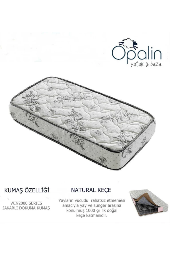 OPALİN TUĞRALI 80x200 Cm ORTOPEDİK YAYLI YATAK ürün görseli 1