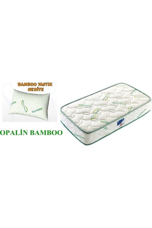 Ortopedik Bambu Yatak Tek Kişilik Yatak Bamboo Yastık Hediyeli Yaylı Yatak ürün görseli 1