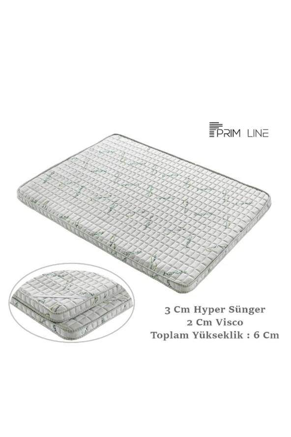 Hygiene Bamboo 130x190 Cm Ortopedik Yatak Şiltesi Visco Yatak Pedi ürün görseli 1