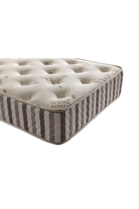 Biobed Ortopedik Yaylı Yatak Lüx Ortopedik Organıc Cotton Yumuşak Tuşeli Yaylı Yatak 90X190 ürün görseli 1