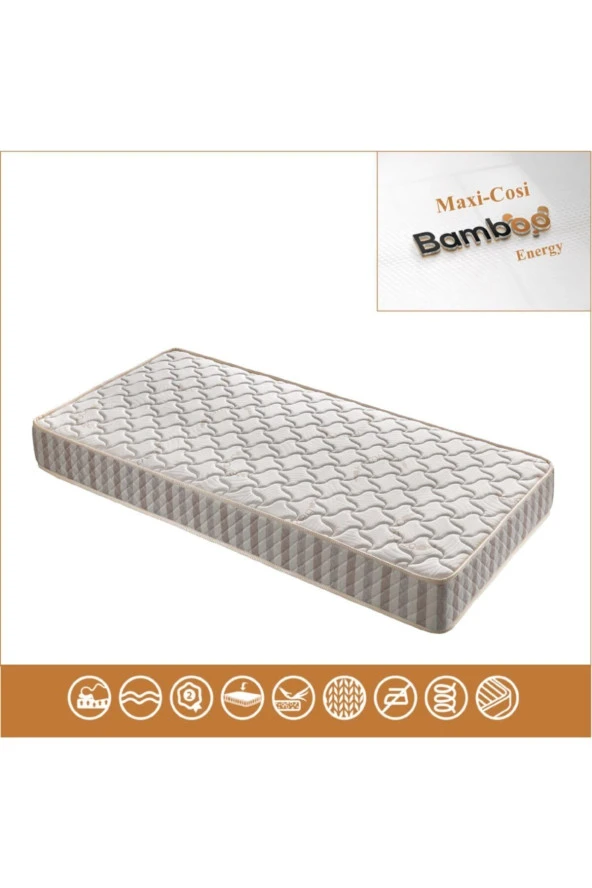 Energy Bamboo Kumaş  Lüx Soft Ortopedik Yaylı Yatak 110x200 cm ürün görseli 1