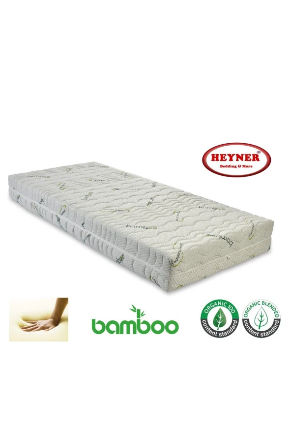 80x175 Bamboo Fermuarlı Ortopedik Visco Yatak ürün görseli 1