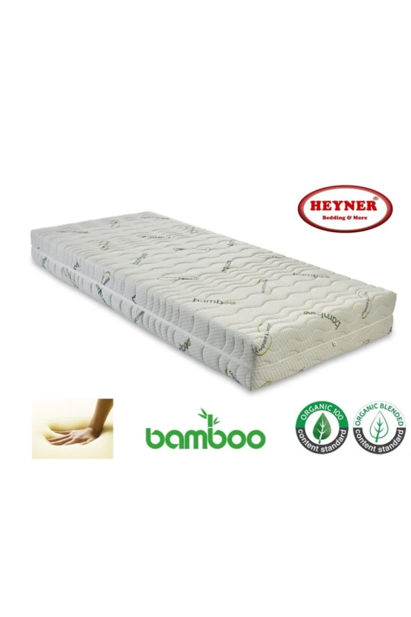 130x200 Bamboo Fermuarlı Ortopedik Visco Yatak ürün görseli 1