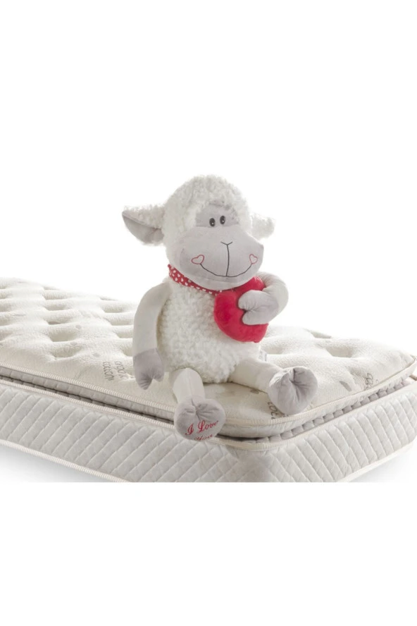 Golden 130x200 Ortopedik Yaylı Yatak Kuş Tüyü Pedli Organic Cotton Yaylı Yatak ürün görseli 1