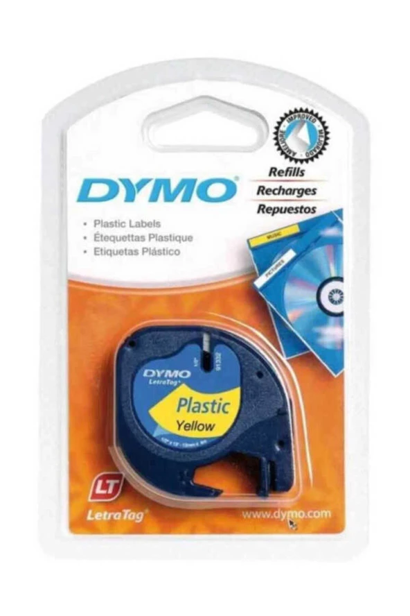 Letra Tag Plastik Sarı Etiket 12 Mm X 4 M 59423 ürün görseli 1